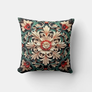 Eleganter Chic Stilvoll Floral Luxuriös Farbintens Kissen