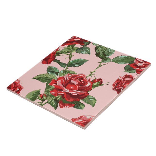 Eleganter Chic Stilvoll Girly Blume Rose Trendy Fliese (Seite)