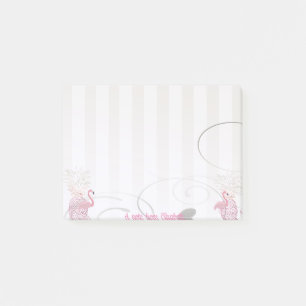 Eleganter Chic  Stilvoll Mädchenhaft , Flamingos , Post-it Klebezettel