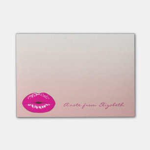 Eleganter Chic  Stylisch Mädchenhaft , Lippen Post-it Klebezettel