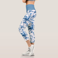 Eleganter Chic Vintag Blue Rose Floral