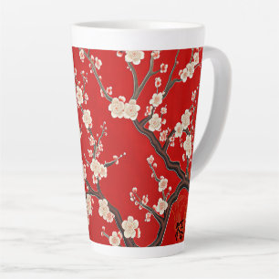 Eleganter Chinesischer Roter Plum Blossom Milchtasse