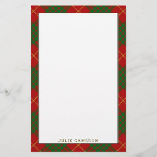 Eleganter Clan Cameron Tartan Kariert Briefpapier