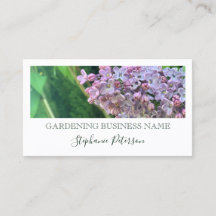Eleganter Classy Lilac Custom Foto Green Gardener