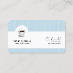 Eleganter Coffee Shop Visitenkarte