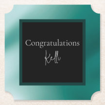 Eleganter Color Paper Untersetzer