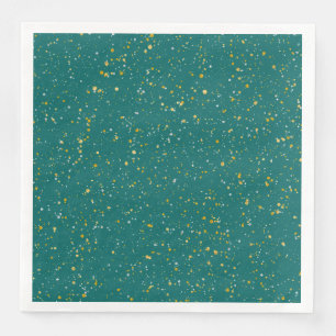Eleganter Confetti-Raum - aquamarines Grün u. Serviette