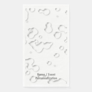 Eleganter Cooler Personalisierter, grauer Regenfal Serviette