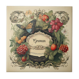 Eleganter Cotgore Garden Berries Personalisiert Fliese