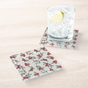 Eleganter Cranberry Design Untersetzer
