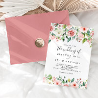 Eleganter Dainty Herbst floral Die Hochzeit von