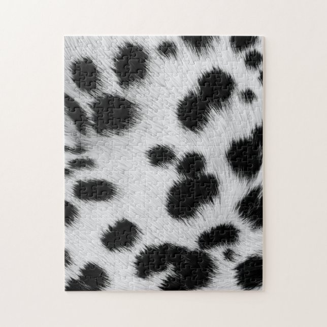 Eleganter Dalmatiner-Kunstfell-Musterposter (Vertikal)