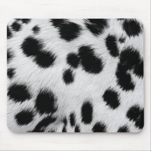 Eleganter Dalmatiner-Kunstfell-Musterposter Mousepad