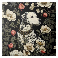 Eleganter Dalmatiner William Morris Inspiriert