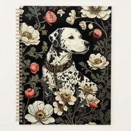 Eleganter Dalmatiner William Morris Inspiriert Planer