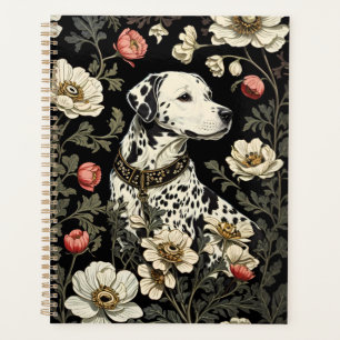Eleganter Dalmatiner William Morris Inspiriert Planer