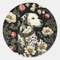 Eleganter Dalmatiner William Morris Inspiriert