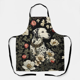 Eleganter Dalmatiner William Morris Inspiriert Schürze