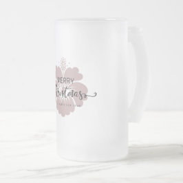 Eleganter Damask Weihnachtsgeschmack Mattiert Gl Mattglas Bierglas