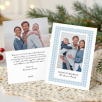 Eleganter Damast 2 Fotos Doppelseitige Weihnachten