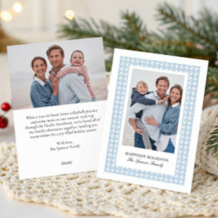 Eleganter Damast 2 Fotos Doppelseitige Weihnachten