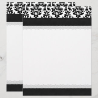 Eleganter Damast-Letterhead