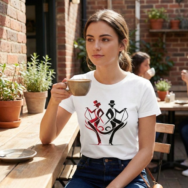 Eleganter Dance Duo T - Shirt (Von Creator hochgeladen)