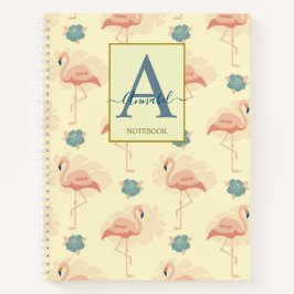 Eleganter Deko inspiriert Flamingo und Rose Notizbuch