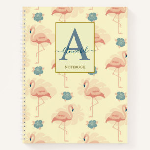 Eleganter Deko inspiriert Flamingo und Rose Notizbuch