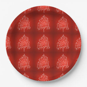 Eleganter Designer Weihnachtsbaum Weihnachten Weih Pappteller