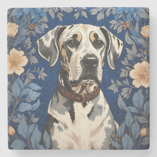 Eleganter Deutsche Dogge inspiriert von William Mo Steinuntersetzer