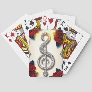 Eleganter Diamant-Schlüsselanhänger in Form eines Spielkarten