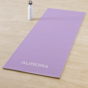 Eleganter digitaler Lavende Personalisierter Name  Yogamatte