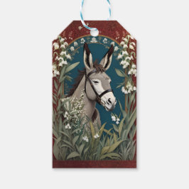 Eleganter Donkey und Lily The Valley Blume Geschenkanhänger