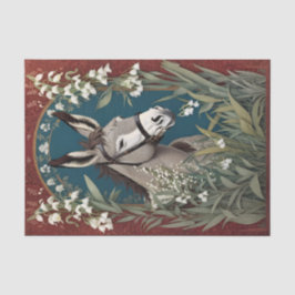 Eleganter Donkey und Lily The Valley Blume Seidenpapier