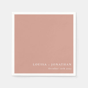 Eleganter Dustrosa-Trend Minimal Brauch Serviette