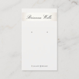 Eleganter Earring Display Silver Strip Visitenkarte