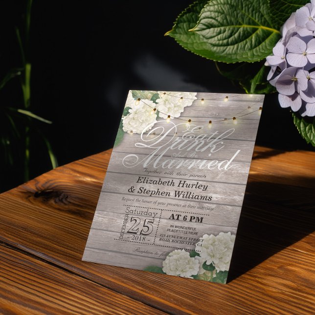 Eleganter EAT Drink & Be Verheiratet Hochzeiten Ei Einladung (Von Creator hochgeladen)