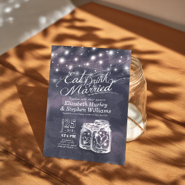 Eleganter EAT Drink & Be Verheiratet Hochzeiten Ei Einladung