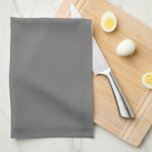 Eleganter, einfacher, grauweißer Monogramm-Familie Geschirrtuch<br><div class="desc">Moderne stilvolle Schieferplatte Silver Gray White Monogram Familienname Handtuch</div>