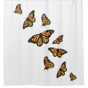 Eleganter einfacher Monarchen-Schmetterling Duschvorhang