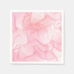 Eleganter einfacher schicker rosa Marmoreffekt  Serviette