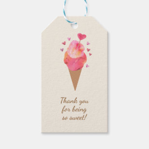 Eleganter Eiscreme Cones Einzigartig Retro Inspiri Geschenkanhänger