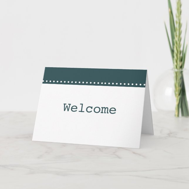 Eleganter Empfang Dankeskarte (Vorderseite)