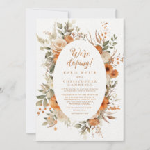 Eleganter Empfang für den Blumenrahmen im Herbst