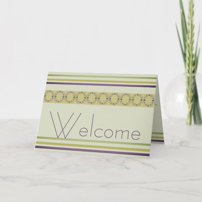 Eleganter Empfang im Team Karte (Vorderseite)