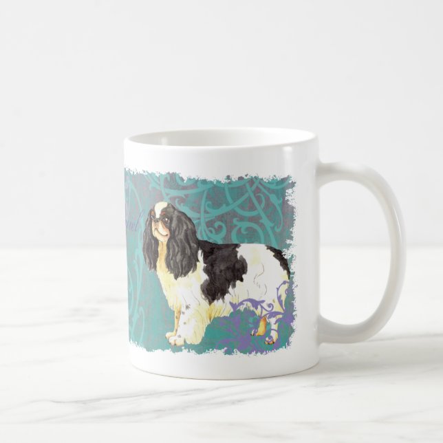 Eleganter englisches SpielzeugSpaniel Kaffeetasse (Rechts)