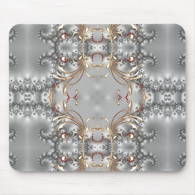 Eleganter Entwurf - Hochzeitstag-Mausunterlage Mousepad (Vorne)