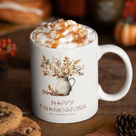 Eleganter Erntedank Fall Friendsgiving-Geschenk Kaffeetasse