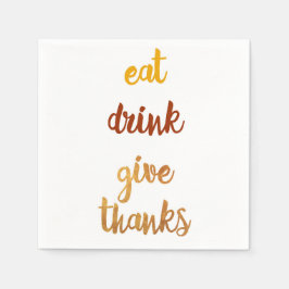 Eleganter Erntedank Serviette